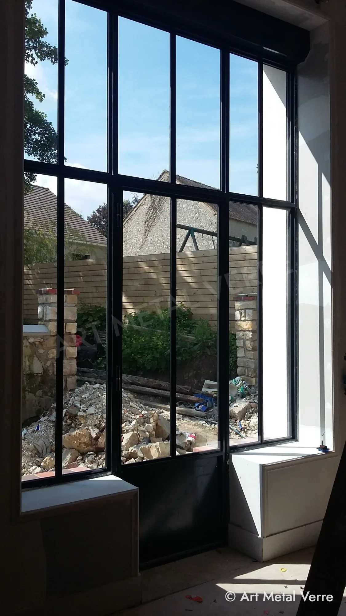 Porte-fenêtre et verrière en acier sur mesure – Art Metal Verre